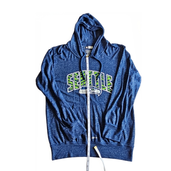 Zubaz NFL Team Apparel Women's Seattle Seahawks Marled Soft Hoodie Size Large - Picture 10 of 14